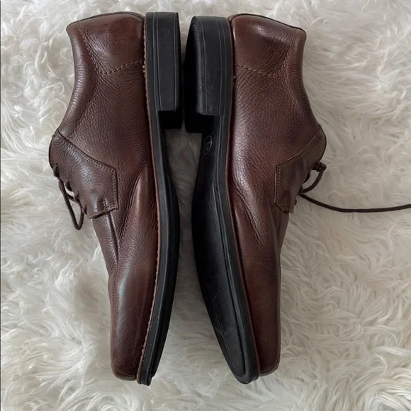 Sandro Moscolini Brown Leather Oxfords Loafers Dress Shoes Sz 14